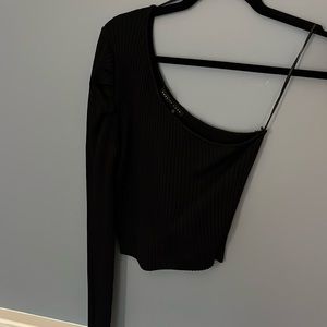 Endless Rose ribbed one shoulder top size S